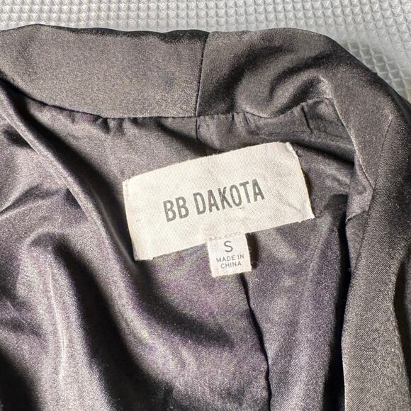 BB Dakota Women’s Black Evening Party Velvet Blazer Jacket Size S - Picture 11 of 12